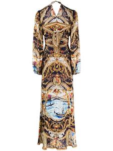 Camilla Venice Vignette-print silk maxi dress - Veelkleurig