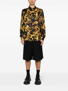 Versace Overhemd met abstracte print - Zwart