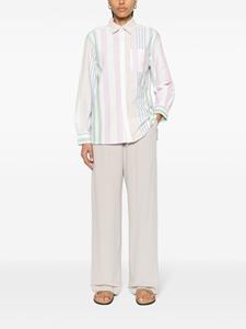 APC Sela striped cotton shirt - Wit