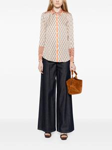 Hale Bob Victoire blouse met geometrische print - Oranje