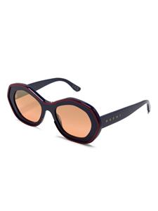 Marni Eyewear Ulawun Vulcano geometric-frame sunglasses - Paars