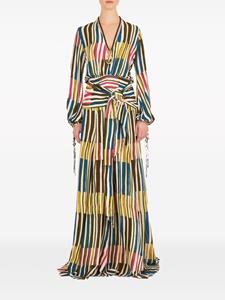 Silvia Tcherassi Antionetta striped maxi dress - Blauw