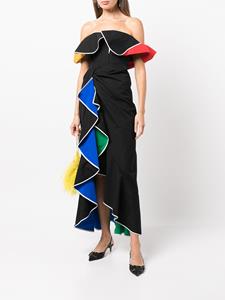 Rosie Assoulin Off-shoulder jurk - Zwart
