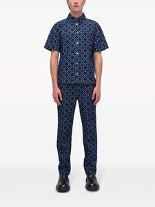 Simkhai Jonas cotton-jacquard shirt - Blauw