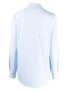 Dice Kayek crystal-embellished cotton shirt - Blauw