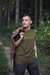 Pinewood Outdoor Life T-Shirt - Hunting Olive (5445)