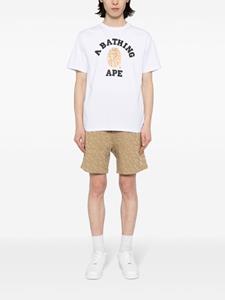 A BATHING APE Katoenen T-shirt met print - Wit