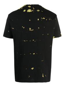 Stain Shade slogan-embroidered cotton T-shirt - Zwart