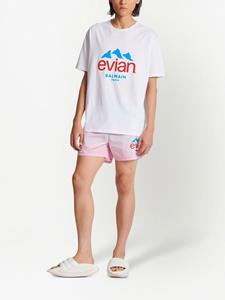Balmain x Evian T-shirt met logo - Wit