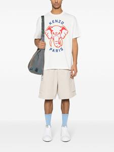Kenzo Elephant-print cotton T-shirt - Wit