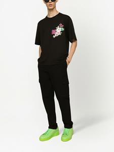 Dolce & Gabbana T-shirt met logoprint - Zwart