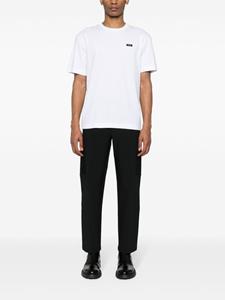 Calvin Klein logo-patch cotton T-shirt - Wit
