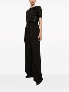 Dolce & Gabbana pleated wide-leg trousers - Zwart