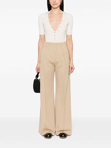 Chloé seam-detail wide-leg trousers - Beige