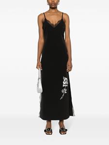 MOSCHINO JEANS Maxi-jurk met borduurwerk - Zwart