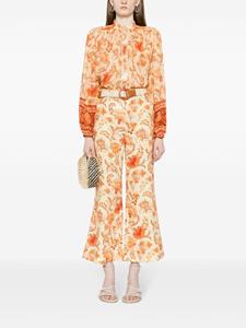 ZIMMERMANN Junie floral-print blouse - Oranje
