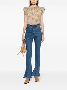 Ulla Johnson Annie floral-print blouse - Beige