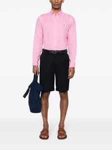 Polo Ralph Lauren buttoned-down slim-cut linen shirt - Roze