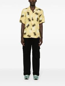 Paul Smith Overhemd met abstracte print en campkraag - Geel