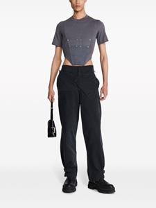 Dion Lee Workwear organic-cotton corset T-shirt - Grijs