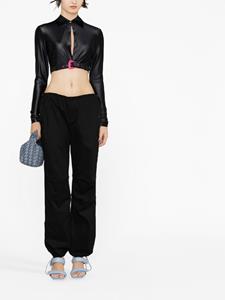 Versace Cropped blouse - Zwart