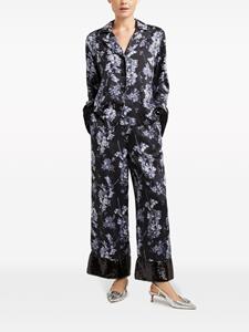 Cinq A Sept Phoebe floral-print sequinned shirt - Zwart