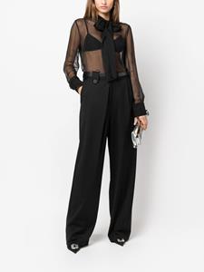 Valentino Semi-doorzichtige blouse - Zwart