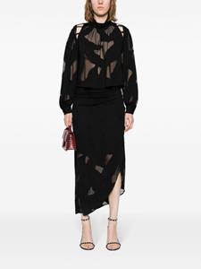 IRO Soana cut-out blouse - Zwart