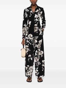 Ermanno Scervino all-over floral-print trousers - Zwart