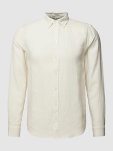 MOS MOSH Vrijetijdsoverhemd van linnen met button-downkraag, model 'Theo'