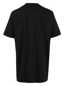 Transit button-fastening cotton T-shirt - Zwart