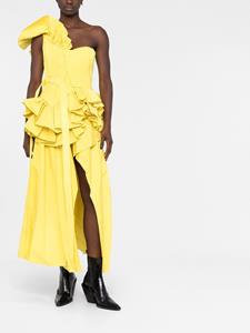 Alexander McQueen Asymmetrische jurk - Geel