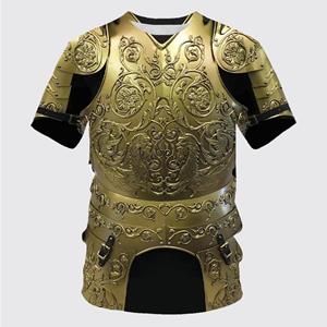 ETST WENDY Middeleeuwse pantser T-shirts Knight Armor 3D gedrukte streetwear mode oversized T-shirt cosplay kinderen tees tops kleding mannen vrouwen