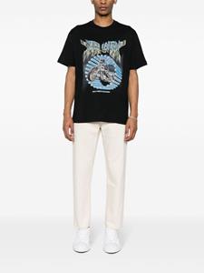 Versace graphic-print cotton T-shirt - Zwart