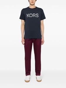 Michael Kors logo-print jersey T-shirt - Blauw