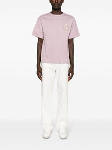 ETRO Pegaso-embroidered cotton T-shirt - Paars