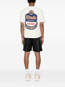 RHUDE logo-print cotton T-shirt - Beige