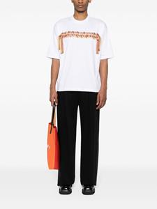 Lanvin Curb embroidered cotton T-shirt - Wit