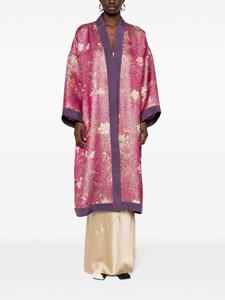 Pierre-Louis Mascia floral-print open-front coat - Roze