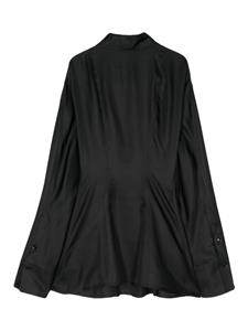 Róhe pleated silk shirt - Zwart