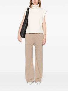 Maison Margiela straight-leg knitted trousers - Beige