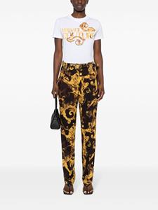 Versace Barocco-print tapered trousers - Zwart