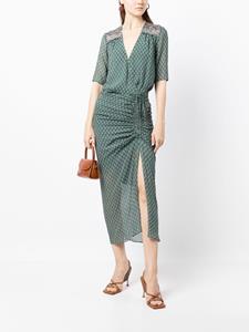 Veronica Beard Maxi-jurk met korte mouwen - Groen