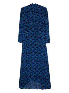 IRO Nollie shirred maxi dress - Blauw