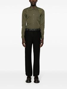 Alexander McQueen panelled cotton shirt - Groen