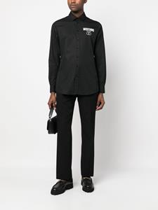 Moschino Overhemd met logoprint - Zwart