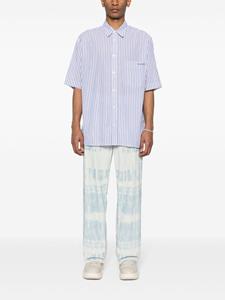 MARANT Labilio striped cotton shirt - Blauw