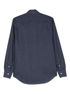 Canali micro-dot cotton shirt - Blauw