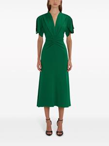 Victoria Beckham Maxi-jurk van crêpe - Groen