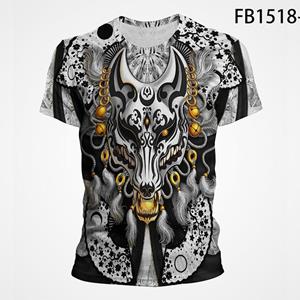 Personalized Printed Creative Design Fox Wolf T Shirt voor mannen Streetwear kleding mode zomer korte mouw 3D geprint Tee cool heren T-shirt Tops